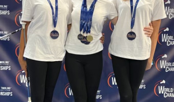 Twirling bâton : Trois jeunes corse vice championnes du monde !