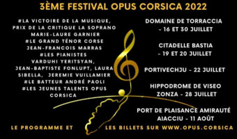 3e Festival Opus Corsica du 15 juillet au 11 août
