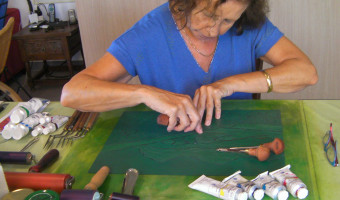 L'attellu di Michèle Froment, artiste peintre et graveuse