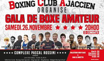 Boxe : Le 26 novembre au Rossini à Ajaccio