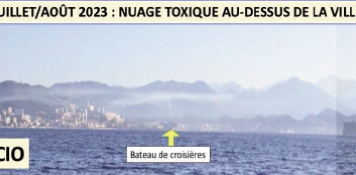 Cartulare di u Levante : la pollution générée par les navires de croisières